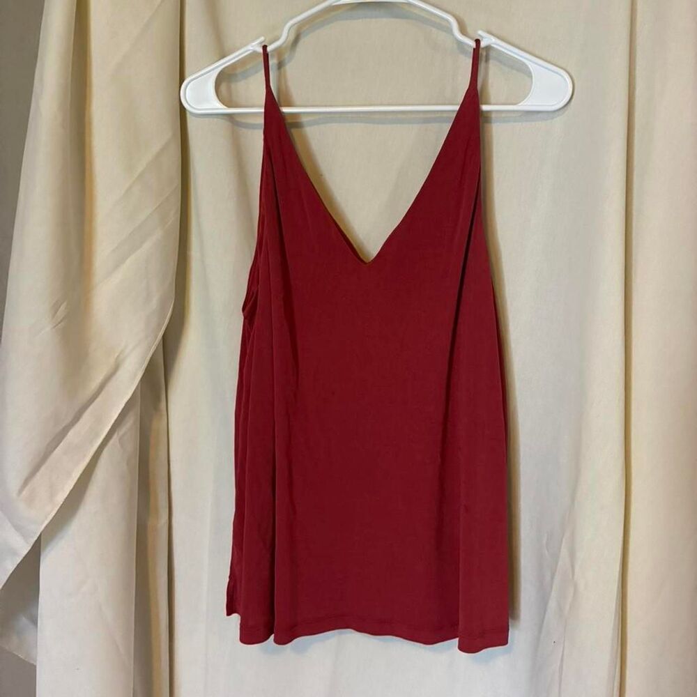 H-m Women's Red and Burgundy Vest